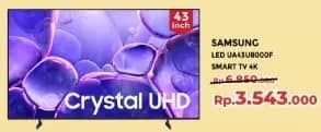 Promo Harga Samsung UA43U8000F 43 INCH Crystal UHD 4K Smart TV  - Yogya