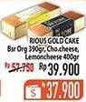 Promo Harga RIOUS Gold Cake Original, Choco Cheese, Lemon Cheese 400 gr - Hypermart