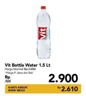 Promo Harga VIT Air Mineral 1500 ml - Carrefour