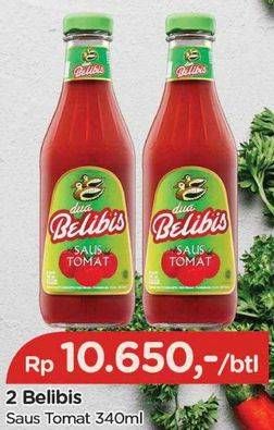 Promo Harga Dua Belibis Saus Tomat 340 ml - TIP TOP