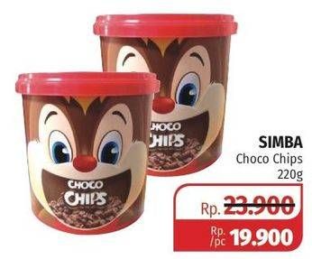 Promo Harga SIMBA Cereal Choco Chips 220 gr - Lotte Grosir