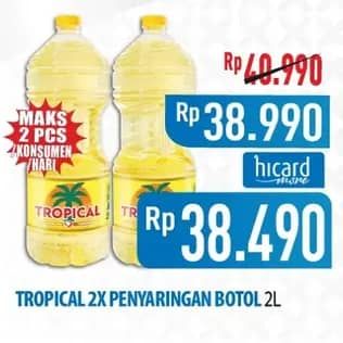 Promo Harga Tropical Minyak Goreng 2000 ml - Hypermart