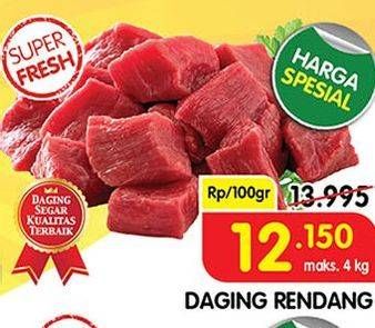 Promo Harga Daging Rendang Sapi per 100 gr - Superindo