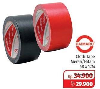 Promo Harga DAIMARU Cloth Tape Red, Black  - Lotte Grosir