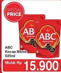 Promo Harga ABC Kecap Manis 520 ml - Hypermart