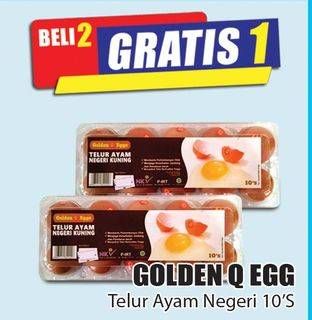 Promo Harga Golden Q Egg Telur Ayam Negeri 10 pcs - Hari Hari