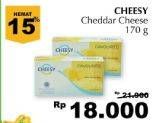 Promo Harga CHEESY Easy Melt Processed Cheddar Cheese 170 gr - Giant