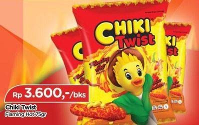 Promo Harga Chiki Twist Snack Flaming Hot 75 gr - TIP TOP