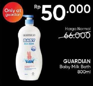 Promo Harga Guardian Baby Bath Milk 800 ml - Guardian