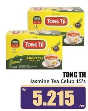 Promo Harga Tong Tji Teh Celup Green Tea Jasmine Dengan Amplop, Jasmine Tanpa Amplop per 15 pcs 2 gr - Hari Hari