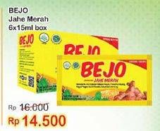 Promo Harga BINTANG TOEDJOE Bejo Jahe Merah per 6 sachet 15 ml - Indomaret