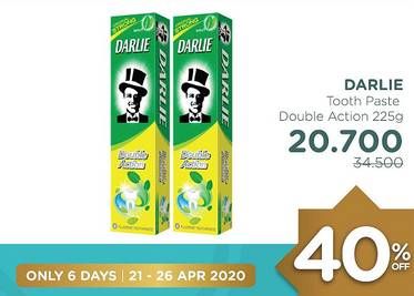 Promo Harga DARLIE Toothpaste Double Action 225 gr - Watsons