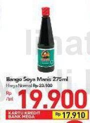 Promo Harga BANGO Kecap Manis 275 ml - Carrefour