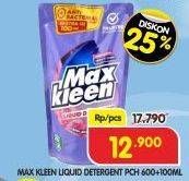Promo Harga MAX KLEEN Liquid Detergent 700 ml - Superindo