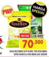 Promo Harga Gold Rice Rice Premium/Topi Koki Beras Setra Ramos/Hoki Beras  - Superindo