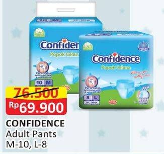 Promo Harga Confidence Adult Diapers Pants M10, L8 8 pcs - Alfamart