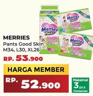 Promo Harga Merries Pants Good Skin M34, L30, XL26 26 pcs - Yogya