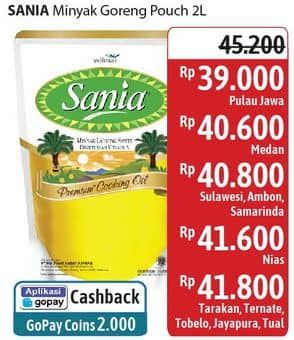 Promo Harga Sania Minyak Goreng 2000 ml - Alfamidi