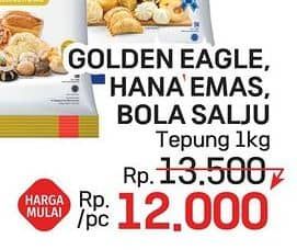 Promo Harga Golden Eagle/Hana Emas/Bola Salju Tepung Terigu  - LotteMart