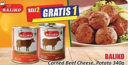 Promo Harga BALIKO Corned Beef Cheese, Potato 340 gr - Hari Hari