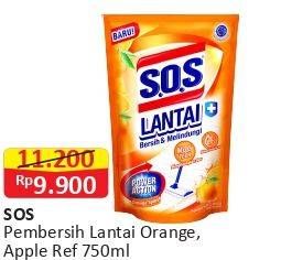 Promo Harga SOS Pembersih Lantai Orange 750 ml - Alfamart