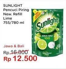 Promo Harga SUNLIGHT Pencuci Piring Jeruk Nipis 100 755 ml - Indomaret