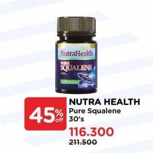 Promo Harga Nutrahealth Pure Squalene 1000mg 30 pcs - Watsons