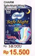 Promo Harga CHARM Safe Night Wing 29cm 20 pcs - Indomaret