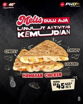 Promo Harga Melts Hawaiian Chicken  - Pizza Hut