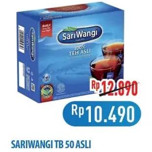 Promo Harga Sariwangi Teh Asli 92 gr - Hypermart