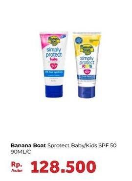 Promo Harga BANANA BOAT Sun Protect Baby/Kids SPF 50 90 mL  - Carrefour