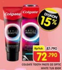 Promo Harga Colgate Toothpaste Optic White 85 gr - Superindo