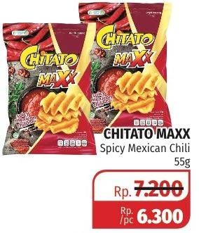 Promo Harga CHITATO Maxx Spicy Mexican 55 gr - Lotte Grosir