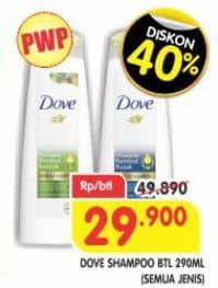 Promo Harga Dove Shampoo All Variants 290 ml - Superindo