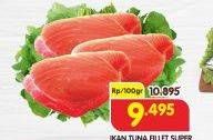 Promo Harga Tuna Fillet per 100 gr - Superindo