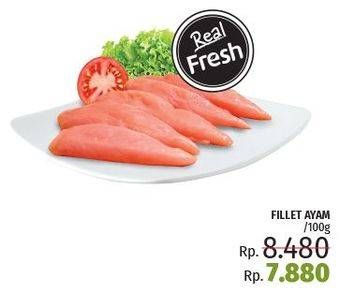 Promo Harga Ayam Fillet per 100 gr - LotteMart