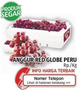 Promo Harga Anggur Red Globe Peru  - Lotte Grosir