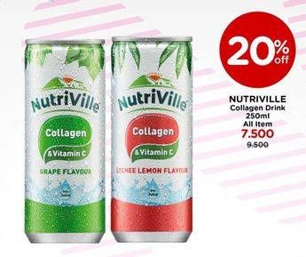 Promo Harga Nutriville Collagen & Vitamin C  All Variants 250 ml - Watsons
