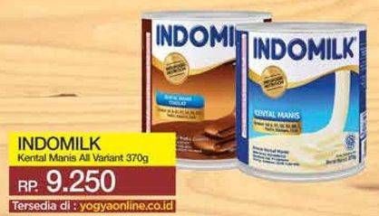 Promo Harga INDOMILK Susu Kental Manis All Variants 370 gr - Yogya