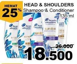 Promo Harga HEAD & SHOULDERS Shampoo 135 ml - Giant