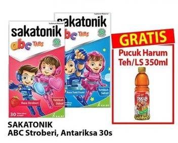 Promo Harga SAKATONIK ABC Multivitamin Stroberi, Antariksa 30 pcs - Alfamart