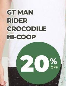 Promo Harga GT Man/Rider/Crocodile/ Hi-Coop Man T-Shirt  - Carrefour
