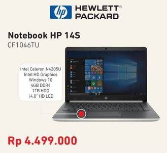 Promo Harga HP 14S-CF1046 TU | Notebook  - Courts