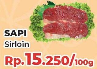 Promo Harga Daging Has Luar (Daging Sirloin) All Variants per 100 gr - Yogya