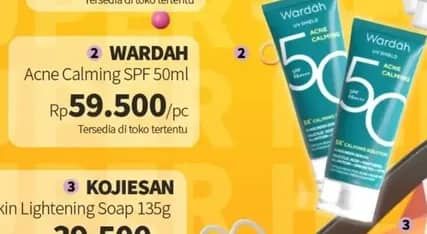 Promo Harga Wardah UV Shield Acne Calming Sunscreen Serum SPF50 PA++++ 40 ml - Guardian