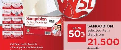 Promo Harga SANGOBION Kapsul Penambah Darah  - Watsons
