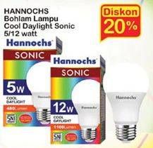 Promo Harga HANNOCHS Sonic LED 5 Watt, 12 Watt  - Indomaret