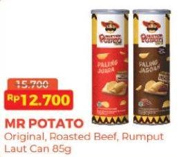 Promo Harga Mister Potato Snack Crisps Original, Roasted Beef, Baked Seaweed 85 gr - Alfamart