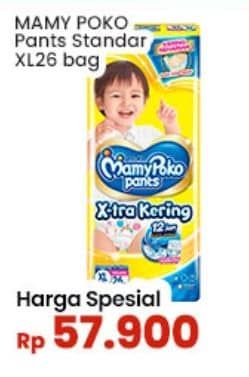 Promo Harga Mamy Poko Pants Xtra Kering XL26 26 pcs - Indomaret