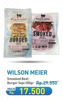 Promo Harga Wilson Meier Burger Sapi/Smoked Beef  - Hypermart